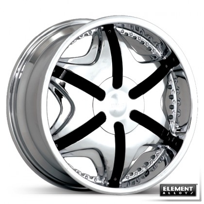E962 CHROME WITH BLACK INSERTS