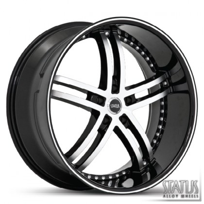 KNIGHT-5 S816 BLACK WITH MACHINED FACE