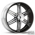 TROJAN S824 CHROME WITH BLACK LIP INSERT