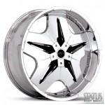 TRILLA S814 CHROME WITH BLACK INSERTS